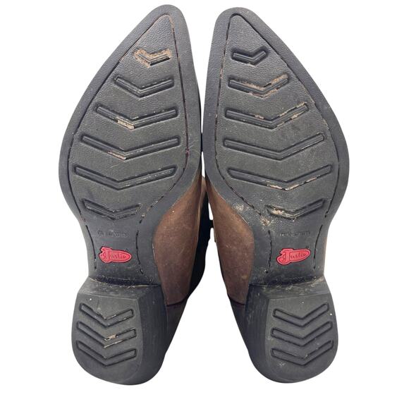 Justin Womens Sorrell Apache Stampede Western Cowgirl Leather Boots Sz 10B - Picture 16 of 16